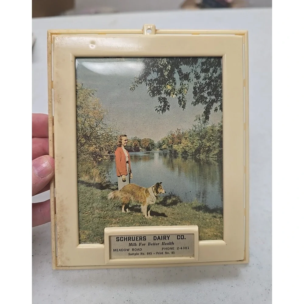 Vintage Schruers Dairy Co.‎ Advertising Promotional Portrait Photo Picture Frame